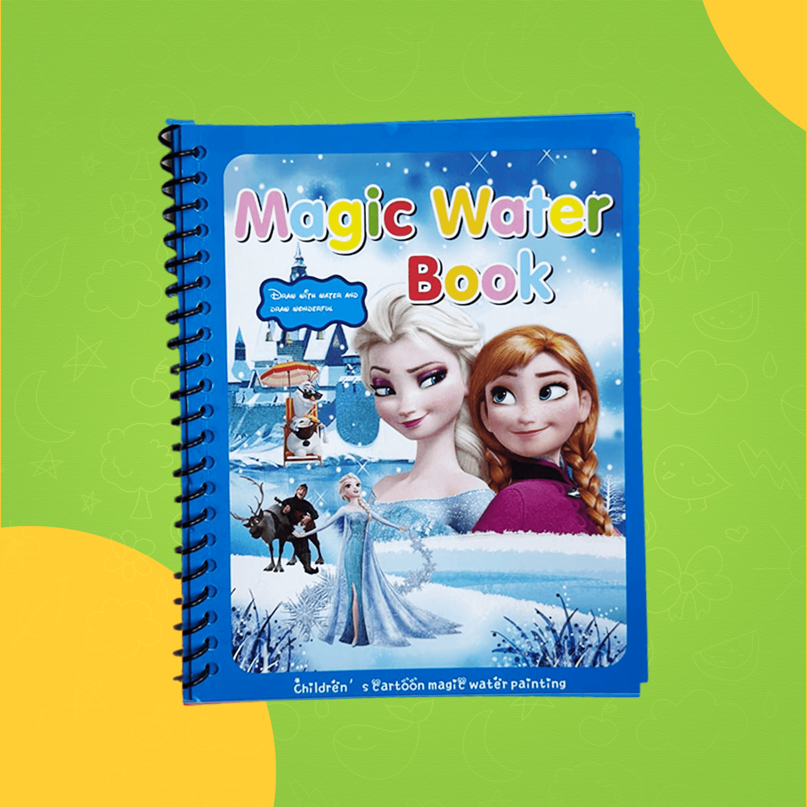 كتاب التلوين السحري للأطفال – Magic Water Book (blue princes )