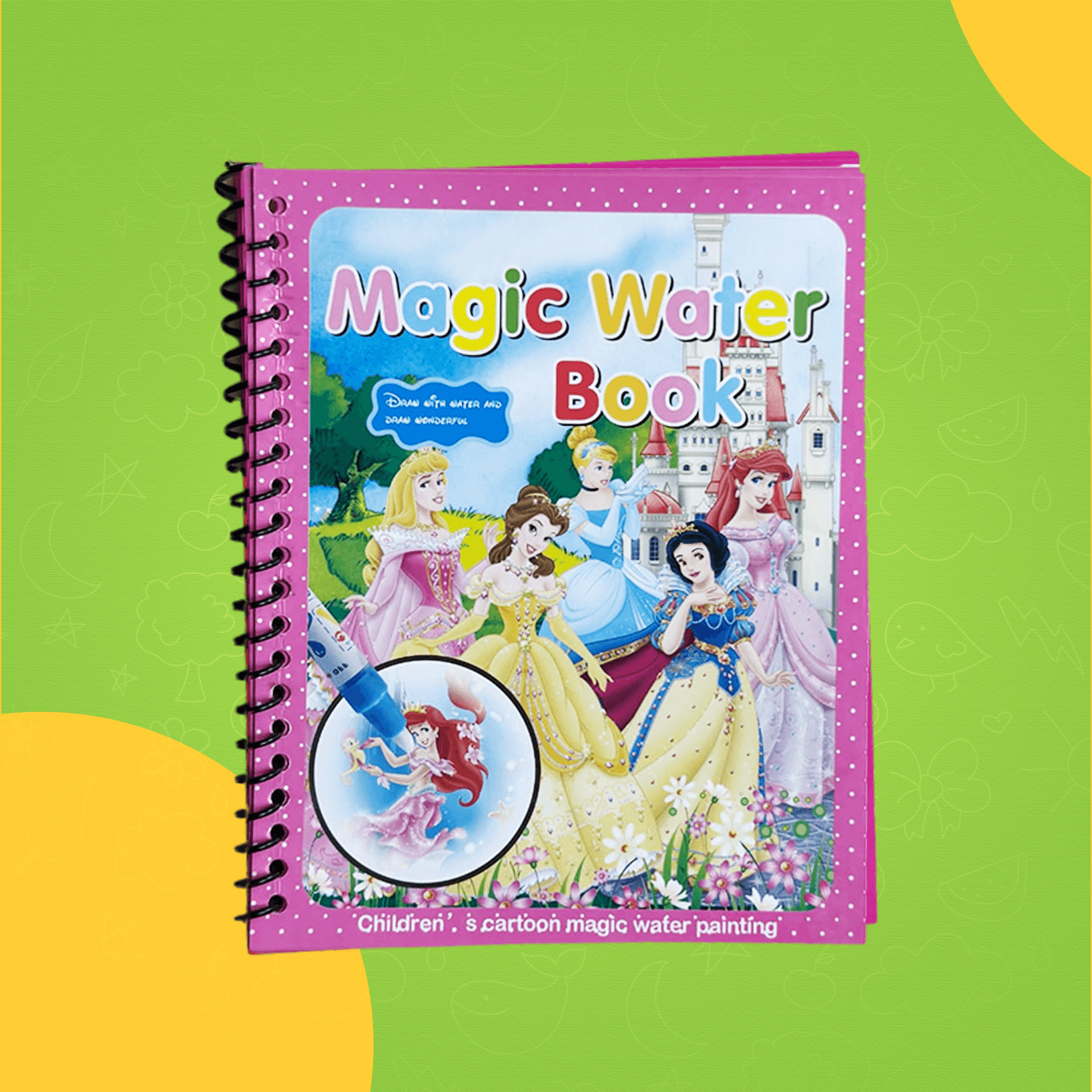 كتاب التلوين السحري للأطفال – Magic Water Book (pink)