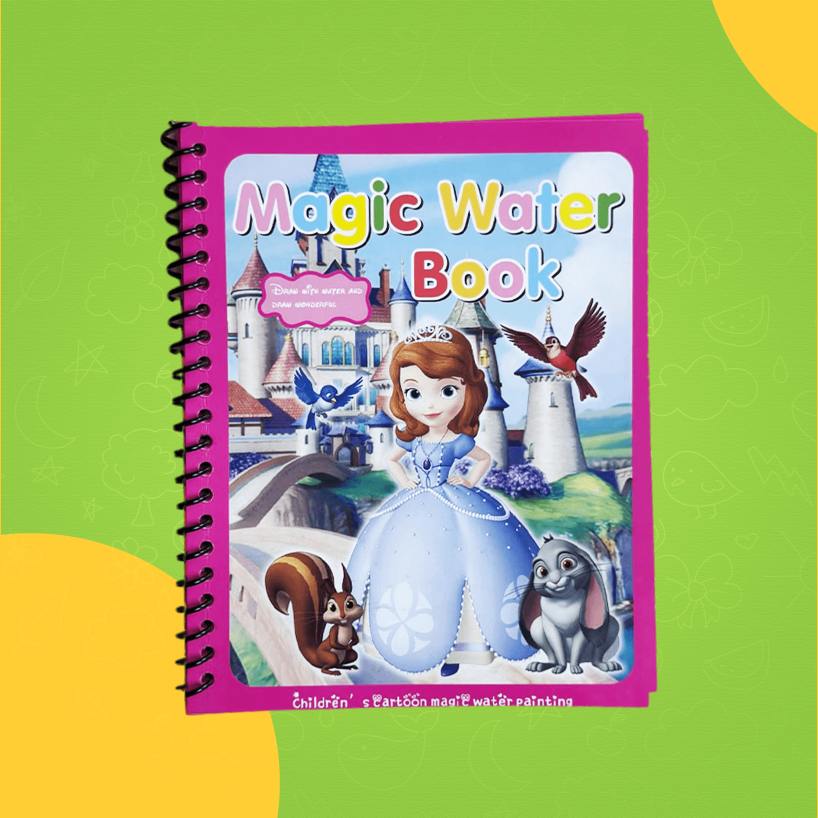 كتاب التلوين السحري للأطفال – Magic Water Book (pink queen)