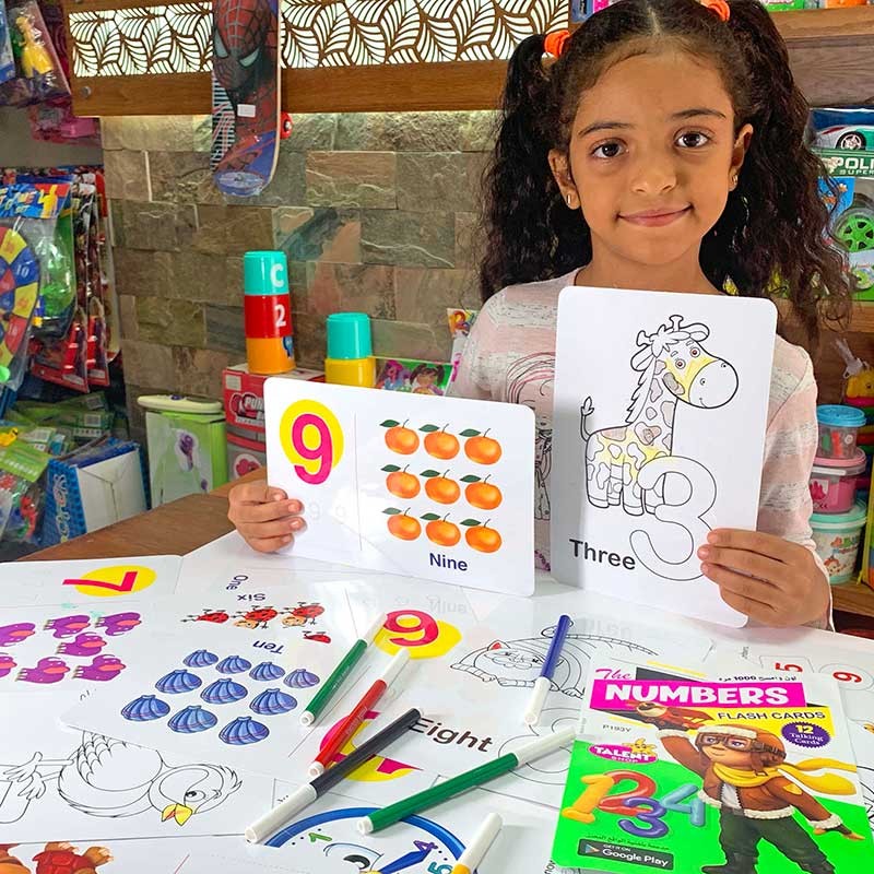 البطاقات الذكية الكبيرة للأرقام الانجليزية (اكتب وامسح )