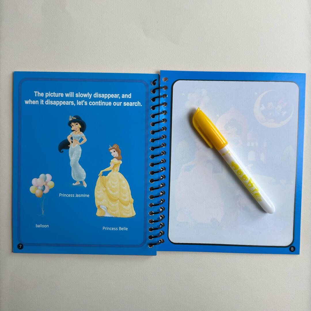 كتاب التلوين السحري للأطفال – Magic Water Book (blue princes )